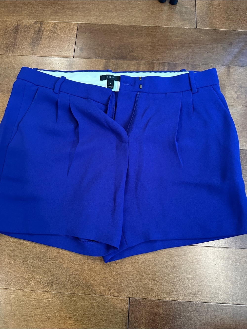 J. Crew Women's Royal Blue High-Waist Tailored Shorts